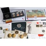 World War I and II related coin sets, to include British Legion 2016 Battle of the Somme