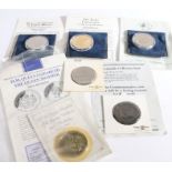 Collection of crowns, to include Pobjoy Mint 150th anniversary of the Penny Black, Pobjoy Mint