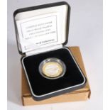 Royal Mint, 1999 holographic silver proof piedfort 'Rugby World Cup' two pound coin, boxed with