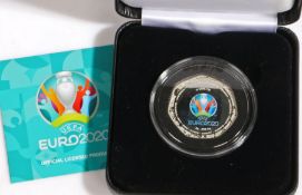 UEFA Euro 2020 Silver Coin Country of issue – Solomon Islands. Denomination One Dollar. Year 2021.