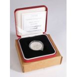 Royal Mint 1996 silver proof £2 coin "A Celebration of Football", capsulated and boxed with