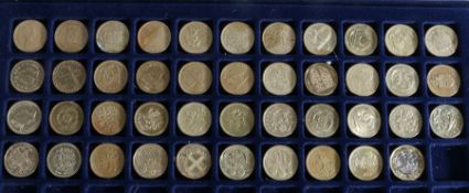Collection of 43 £1 coins, various dates (43)