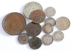 Collection of coins, to include George III One Stiver 1813, East Africa, Jamaica, East India