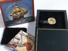 Voyage of Discovery HMB Endeavour 1770-2020 ¼ oz gold proof coin Gold content (Troy oz) 0.25.