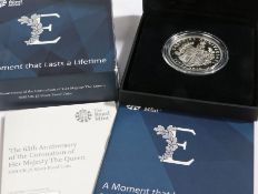 The 65th Anniversary of The Coronation of Her Majesty the Queen 2018 UK £5 Silver Proof Coin