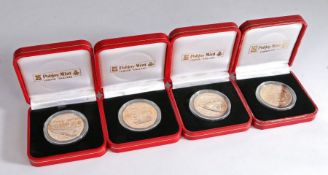 Pobjoy Mint £5 coins- Bicentenary of the Gibraltar Chronicle 2001, 175th Anniversary of the RNLI,
