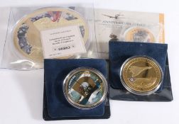 The Story of World War II: Battle of Britain medallion, with depiction of St Pauls cathedral,