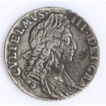 William III silver shilling, 1697