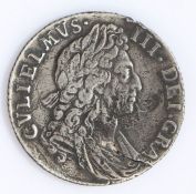 William III silver shilling, 1697