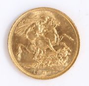 Victorian Full Sovereign dated 1900