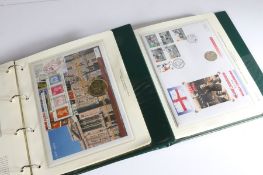 Two Westminster British Isles Coin Cover Collection albums, containing 18 covers (2)