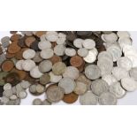 Collection of UK coins to include 26 Victorian and George V half crowns, three pence pieces, pennies
