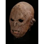 Film Memorabilia, The Lord of the Rings Trilogy, (2001-2003) an Orc prosthetic head from Peter
