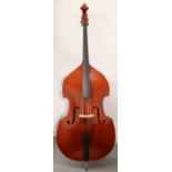 A double bass by Gear4Music with original bow and hard case. Along with a good bow quiver.