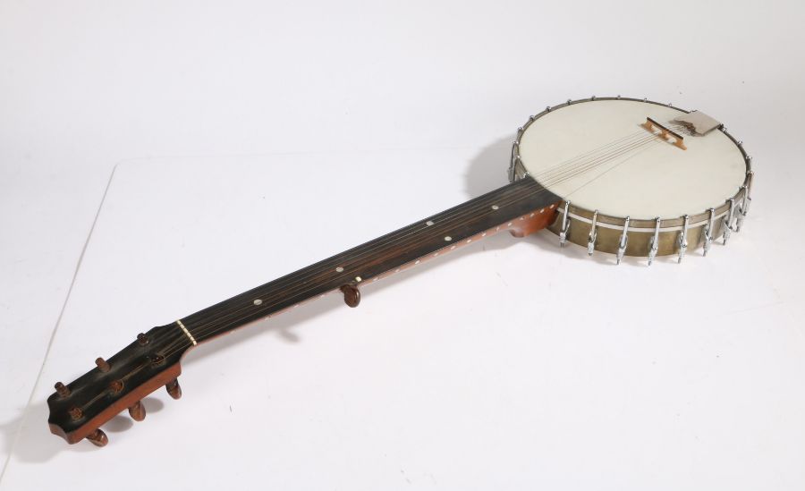 7-string Banjo with Remo Weather King Head.