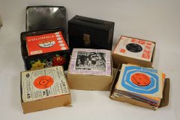 A collection of 7" singles - Mungo Jerry / Elvis Presley / The Beatles / Jerry Lee Lewis / etc.