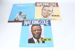 3x Nat King Cole LP's