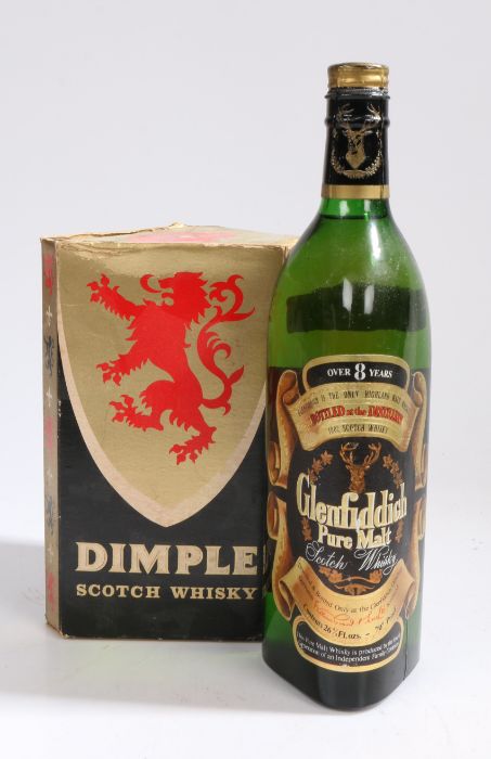 Dimple Old Blended Scotch Whisky, boxed; together with Glenfiddich Pure Malt Scotch Whisky, over 8