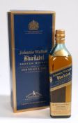 Johnnie Walker Blue label Scotch Whisky, bottle no. 48597, 40% vol. 70cl, boxed.