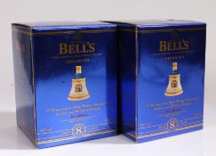 Two Bells 8 Year Old Scotch Whisky and commemorative decanters: Golden Wedding Anniversary of the