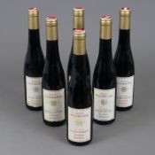 Konvolut Roter Eiswein - 6 Flaschen, Österreich Weinrieder 1993, St. Laurent, Poysdorfer Bockgärten