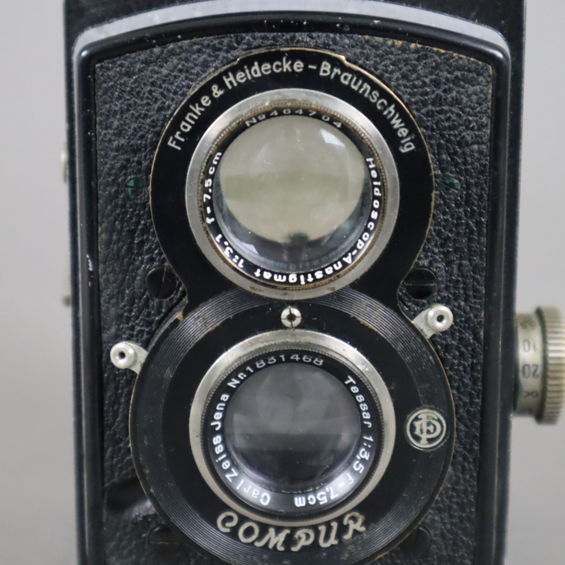 Spiegelreflexkamera Rolleiflex - Compur, Franke & Heidecke, Braunschweig, schwarzes Gehäuse Nr. 470 - Bild 5 aus 5