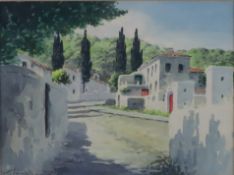 Sofianopoulos, Konstantinos (1910-1990) - Griechisches Dorf, Aquarell auf Papier, unten rechts sign