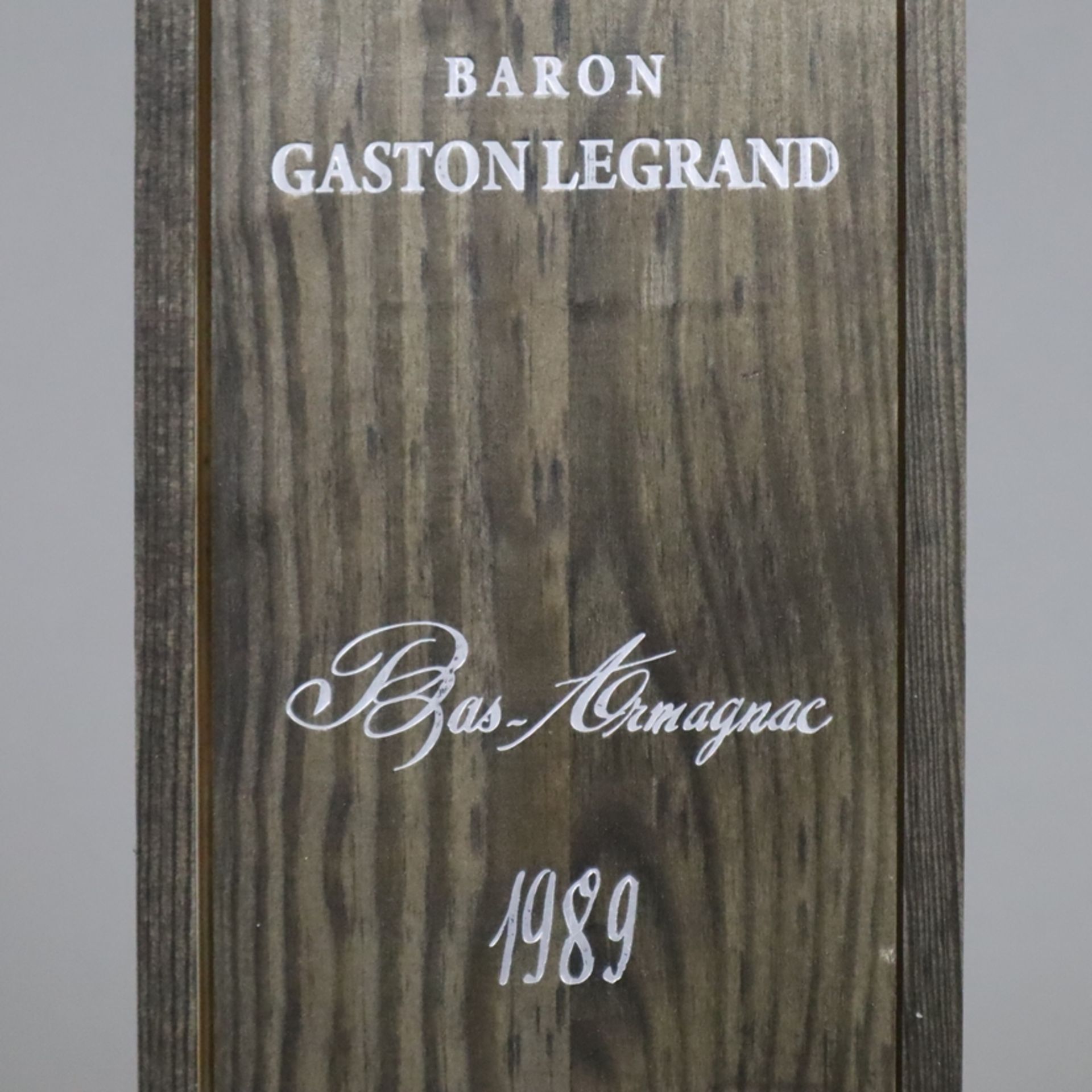 Armagnac - Baron Gaston Legrand, 1989, 0,7 Liter, in Holzbox - Bild 6 aus 8