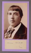 Wilde, Oscar (1854 Dublin - 1900 Paris, irischer Schriftsteller) - Originalunterschrift "Oscar Wild