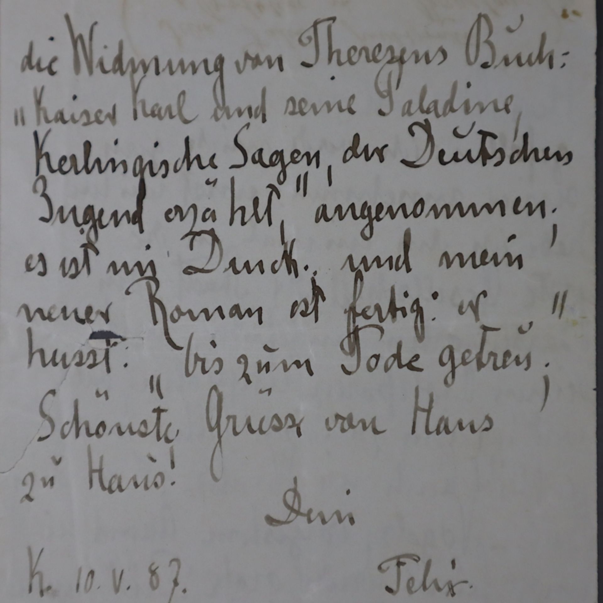 Dahn, Felix (1834 Hamburg - 1912 Breslau, deutscher Rechtswissenschaftler, Schriftsteller und Histo - Bild 6 aus 6