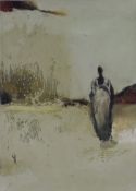 Jully, Denis (*1952 Straßburg) - "Paysage jaune", Öl auf Leinwand, verso signiert und datiert "Deni