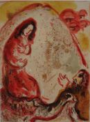 Chagall, Marc (1887 Witebsk - 1985 St. Paul de Vence) - "Rahel entwendet die Götzenbilder ihres Vat