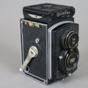 Spiegelreflexkamera Rolleiflex - Compur, Franke & Heidecke, Braunschweig, schwarzes Gehäuse Nr. 470