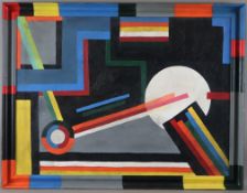 Unbekannte/r Künstler/in (20.Jh.) - Geometrische Komposition im Stil des Suprematismus, Öl auf Lein