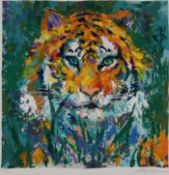 Neiman, LeRoy (1921 Saint Paul/ Minnesota - 2012 New York) - "Portrait of the Tiger", 1998, Origina