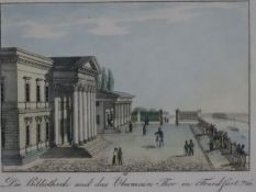 Morgenstern, Johann Friedrich (1777-1844, nach) - "Die Bibliothek und das Obermain Thor in Frankfur