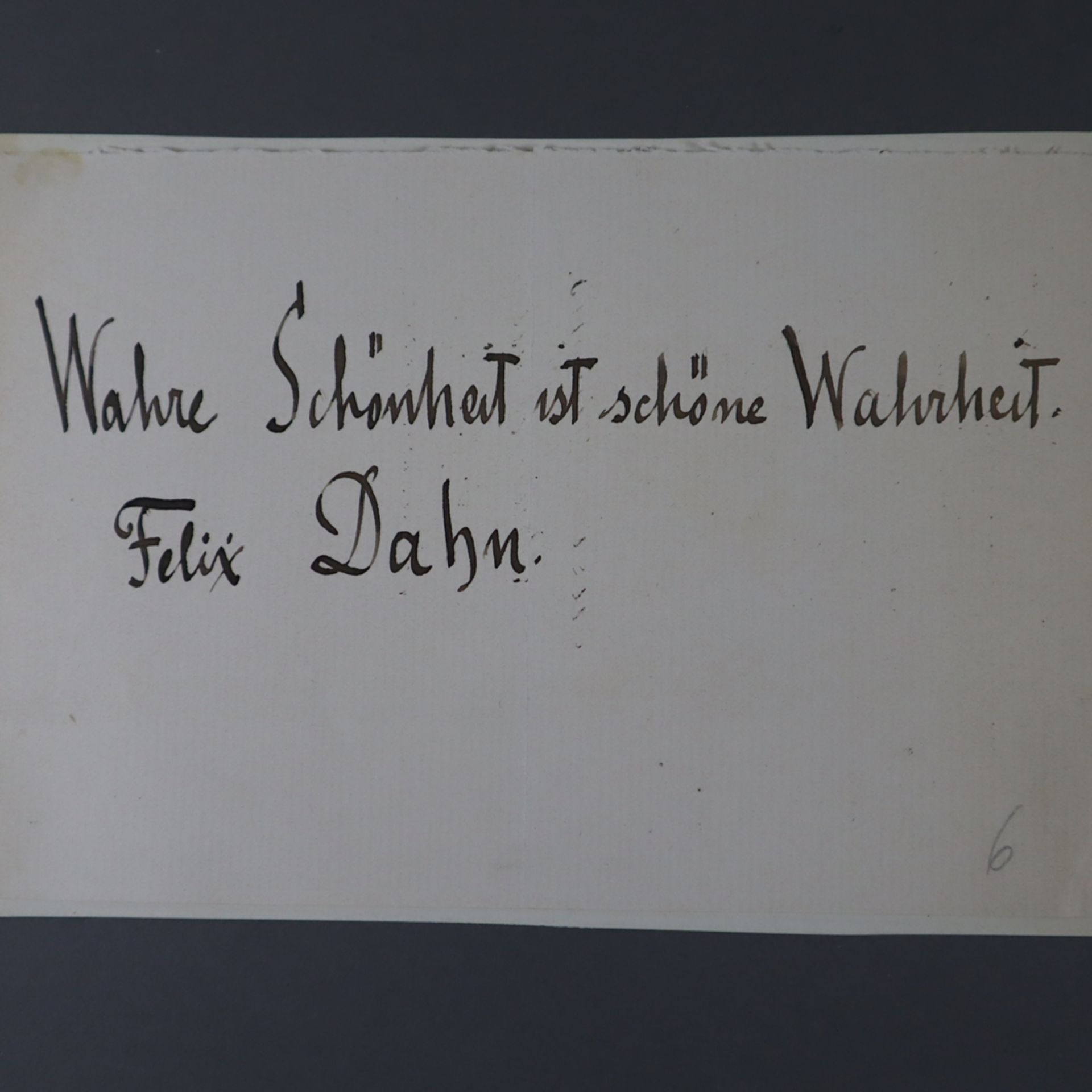 Dahn, Felix (1834 Hamburg - 1912 Breslau, deutscher Rechtswissenschaftler, Schriftsteller und Histo - Bild 2 aus 6