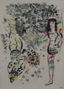 Chagall, Marc (1887 Witebsk - 1985 St. Paul de Vence) - "Le Jeu des Acrobates", Farblithografie aus