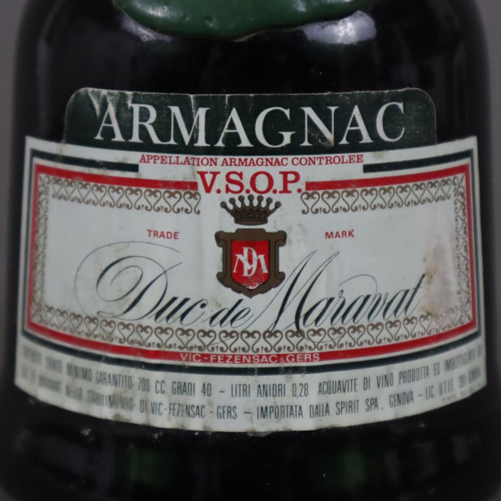 Armagnac - Duc de Maravant, GRAND RESERVE, V.S.O.P., 0,7 Liter - Bild 4 aus 4