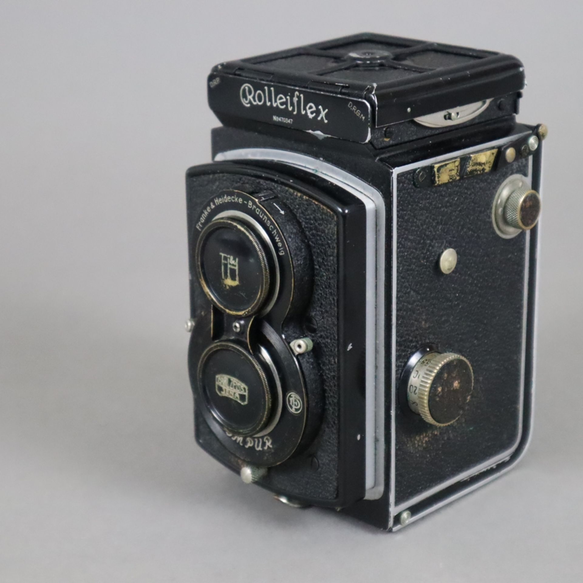 Spiegelreflexkamera Rolleiflex - Compur, Franke & Heidecke, Braunschweig, schwarzes Gehäuse Nr. 470 - Bild 2 aus 5