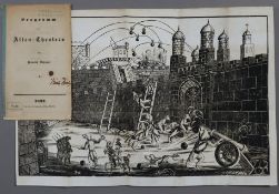 Uhlman - "Die Erstürmung der Festung Ratomirum", Programm des Affen-Theaters von Heinrich Schreiner