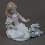 Porzellanfigur "Begegnung im Wald" - Lladro, Spanien, Entw.: Juan Huerta, Modellnr. 6931, Porzellan