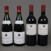 Weinkonvolut - 4 Flaschen, davon 2 Flaschen, "Château la Duchesse", Canon-Fronsac 1990, 2 Flaschen 