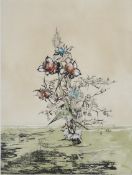 Louedin, Bernard (* 1938) - Pflanzendarstellung, 1981, Farbradierung, in Blei signiert, datiert und