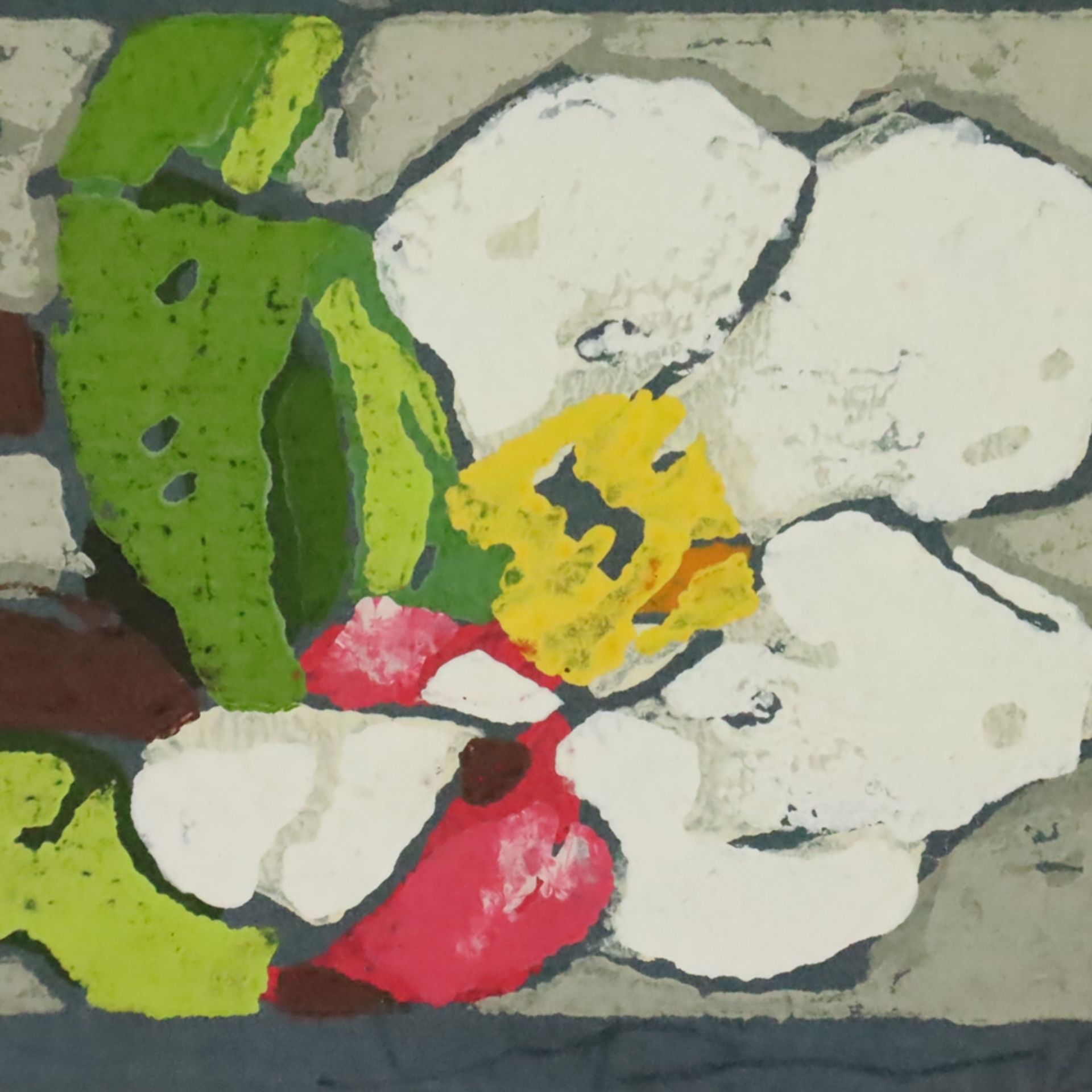 Fußmann, Klaus (*1938 Velbert) - "Kirschblüten", 2016, Farblinolschnitt, unten rechts signiert und  - Bild 3 aus 4