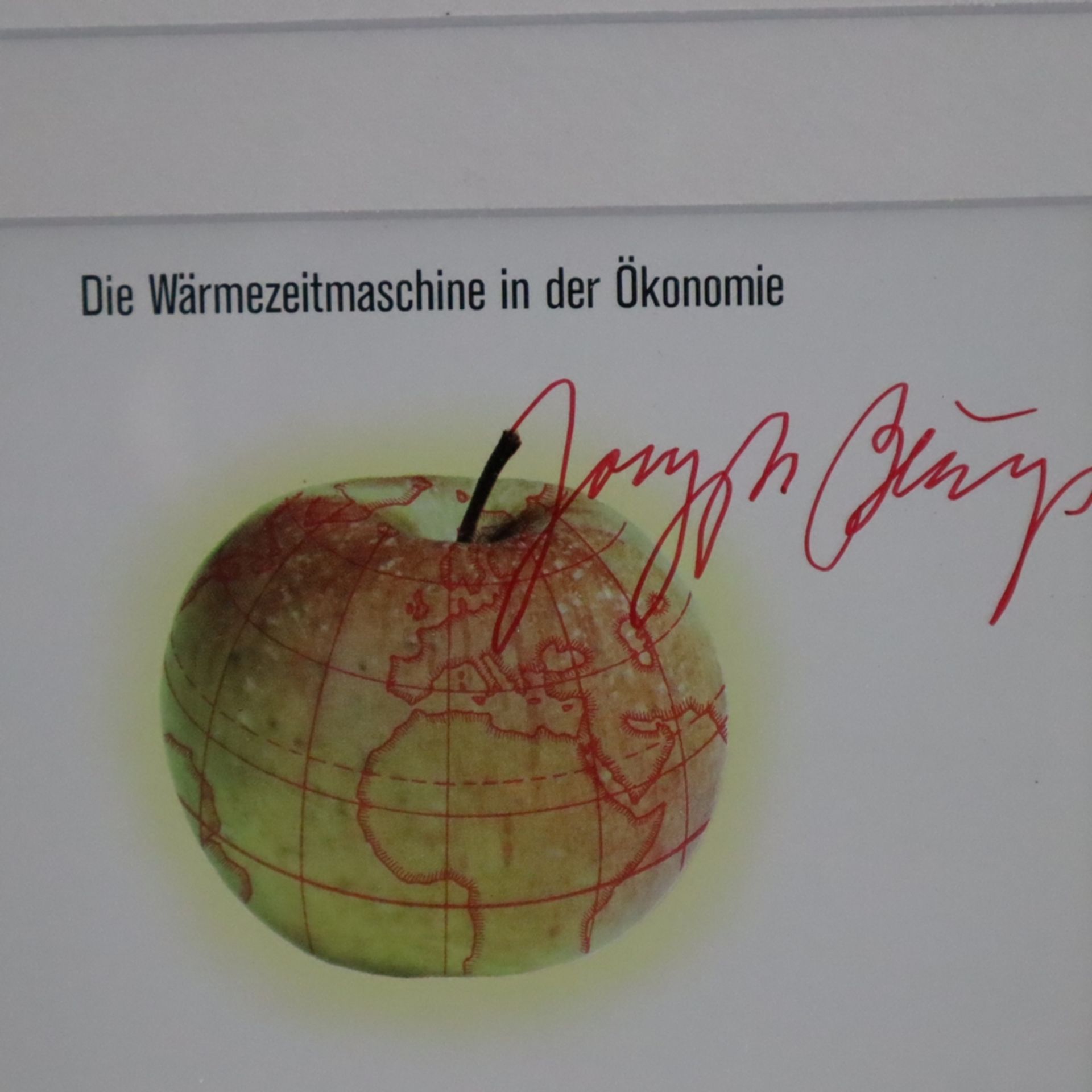 Beuys, Joseph (1921 Krefeld - 1986 Düsseldorf) - "Die Wärmezeitmaschine in der Ökonomie", handsigni - Image 3 of 3