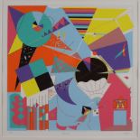 Galgon, Yves (*1948 Dessau) - "Begegnungen", 1985, Original-Farbserigrafie auf Bütten, unten rechts