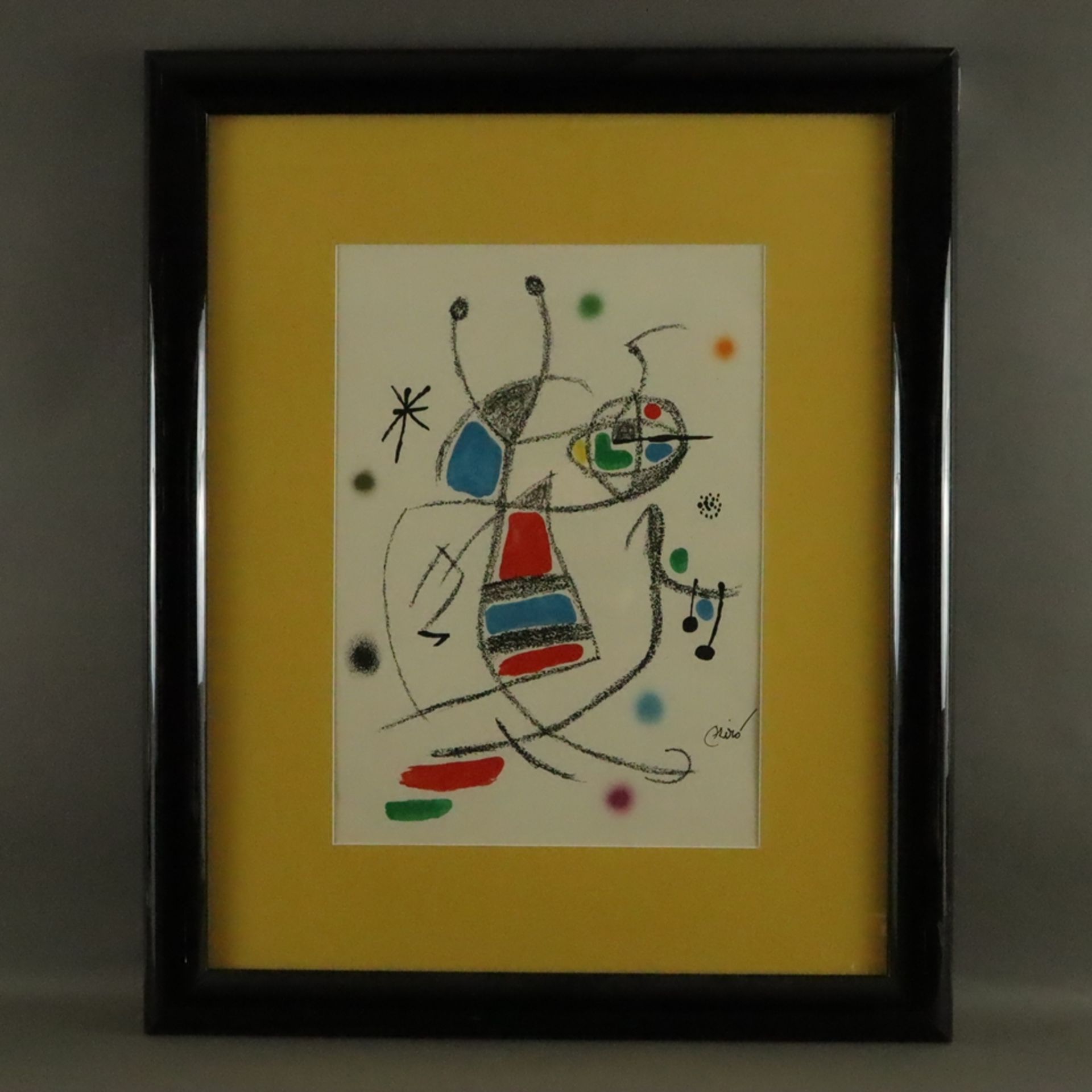 Miró, Joan (1893 Barcelona -1983 Mallorca) - Farblithografie, Blatt aus der Suite "Maravillas con V - Bild 2 aus 5