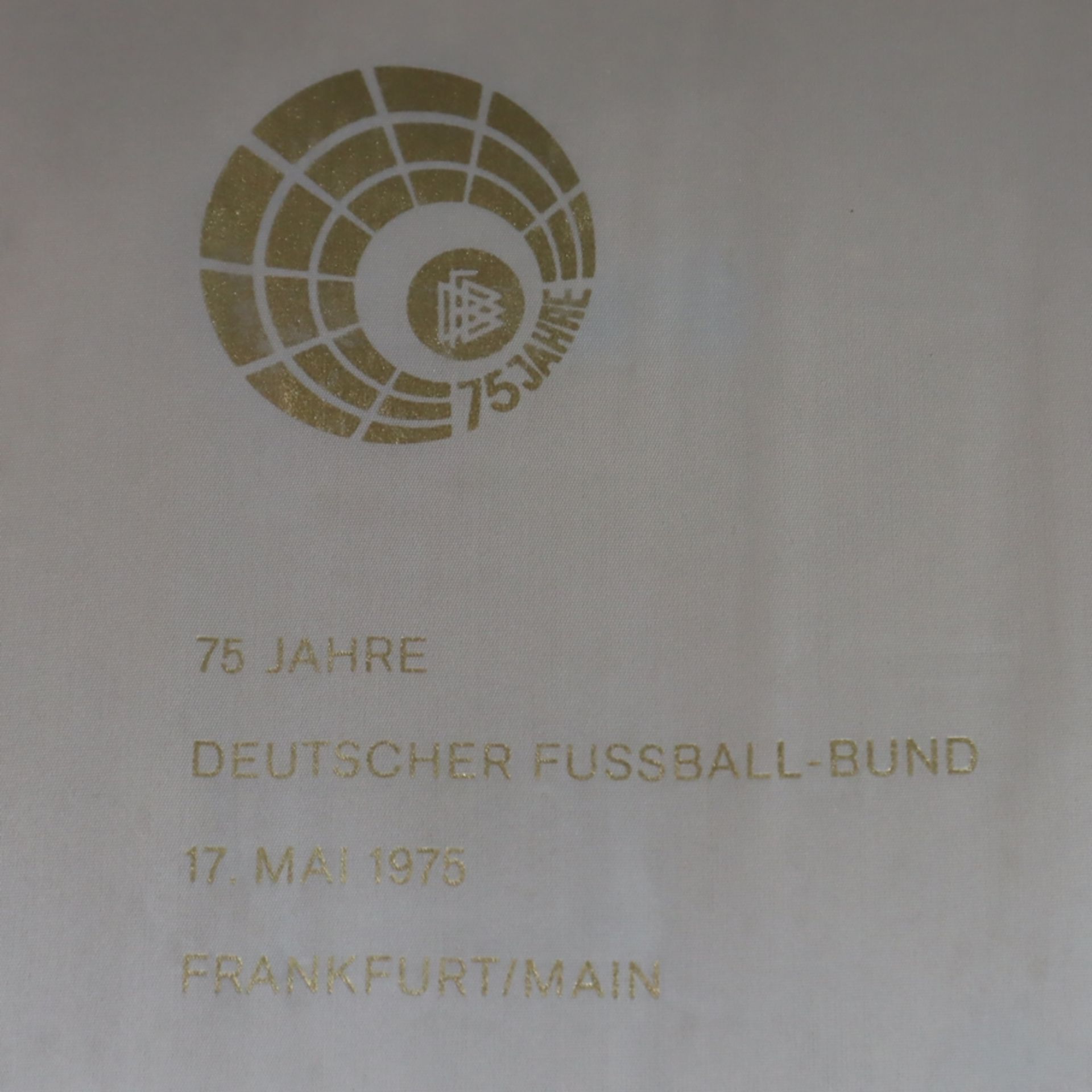 Ehrentafel für Teilnehmer des offiziellen Festaktes des DFB 1975 - Bronze-Tafel anlässlich des 75jä - Bild 11 aus 11