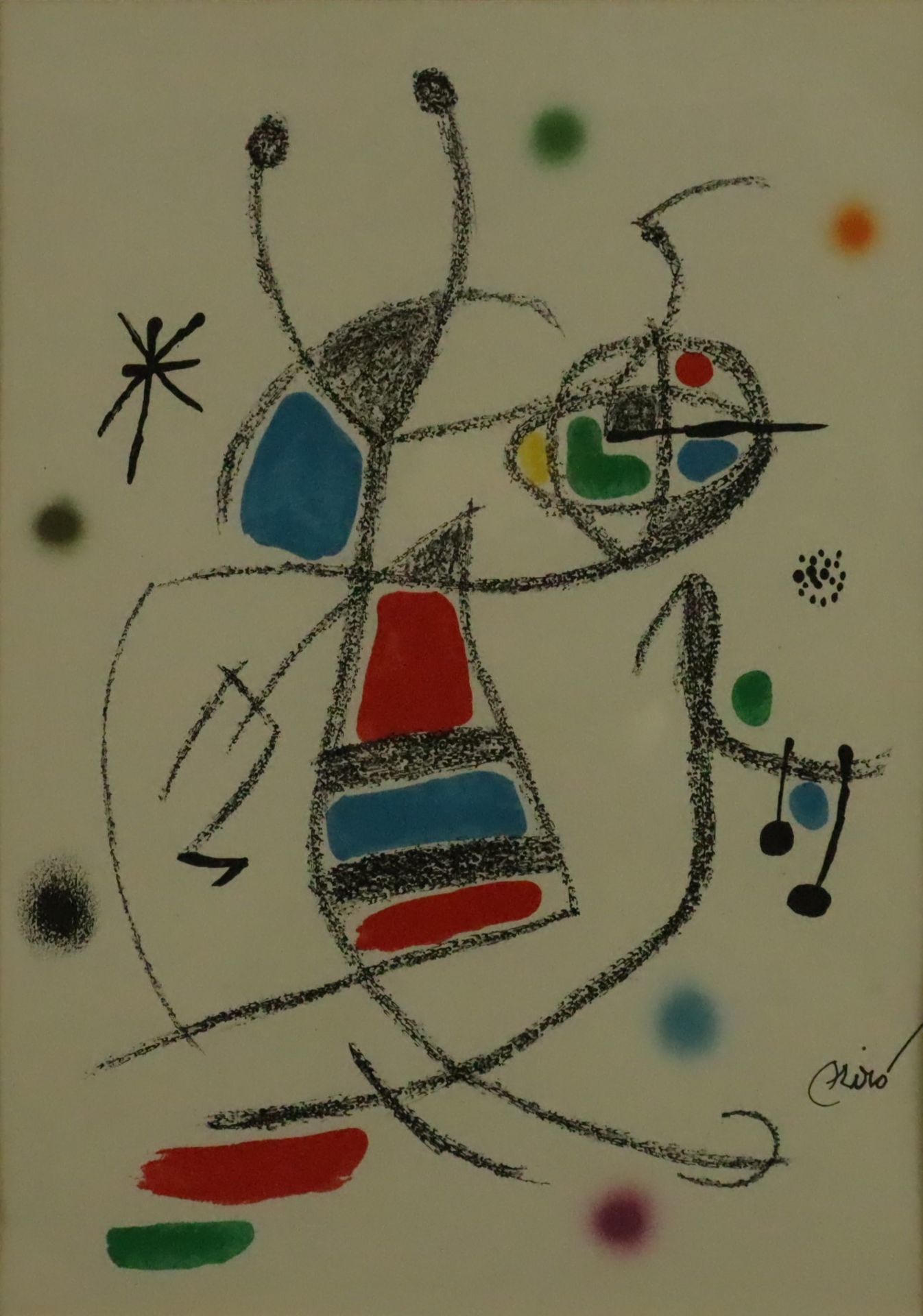 Miró, Joan (1893 Barcelona -1983 Mallorca) - Farblithografie, Blatt aus der Suite "Maravillas con V